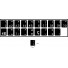 N19 Nyckelklistermärken - Portugisiska - medium kit - svart bakgrund - 14:12 mm