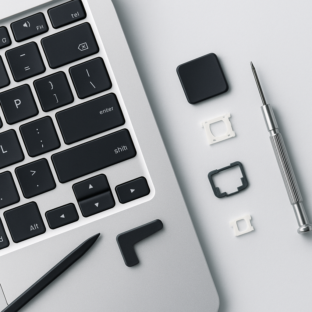 Steg-för-steg-guide för att byta en tangent på en bärbar dators tangentbord