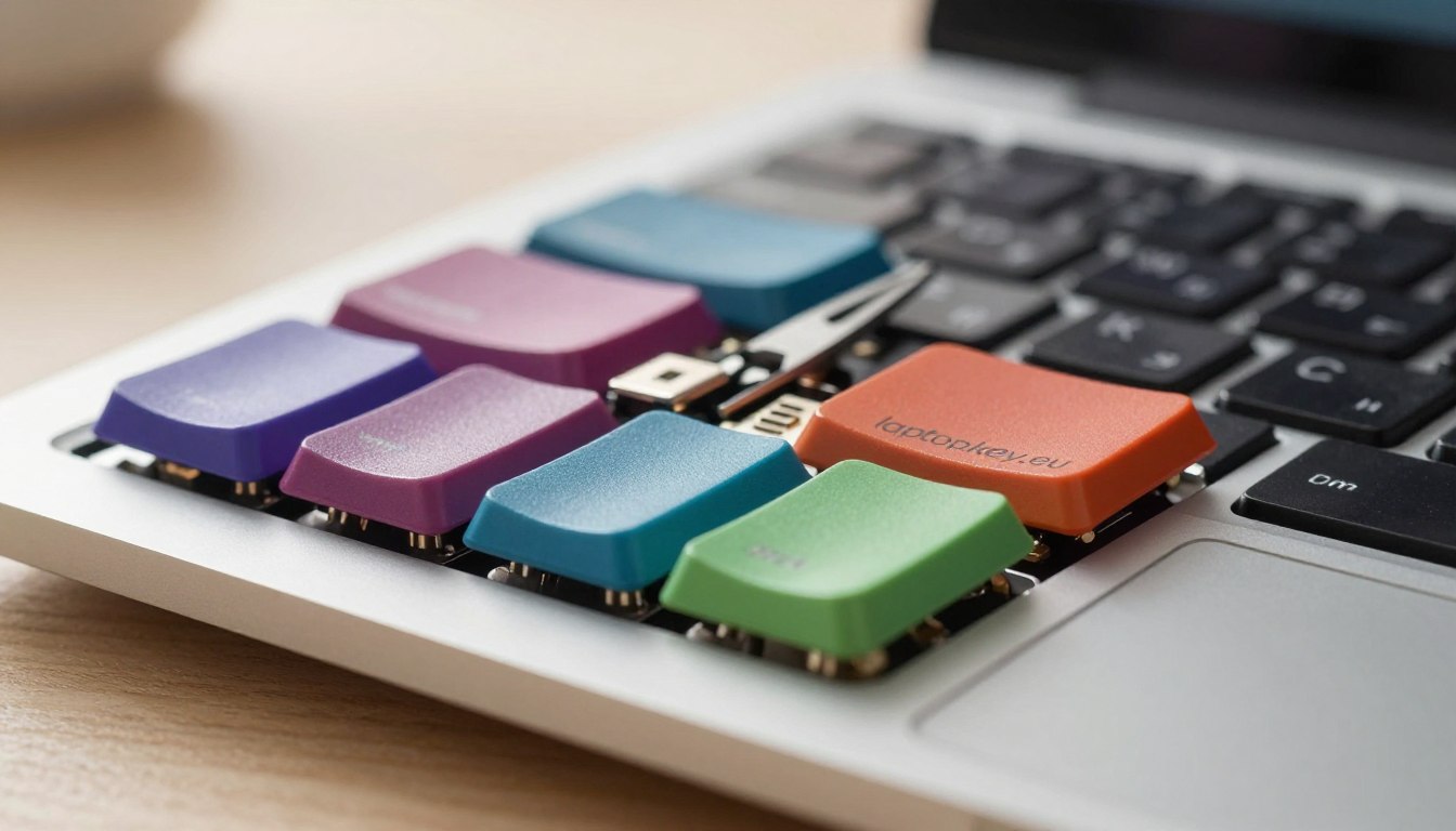 Uppbyggnad av en laptop-tangent